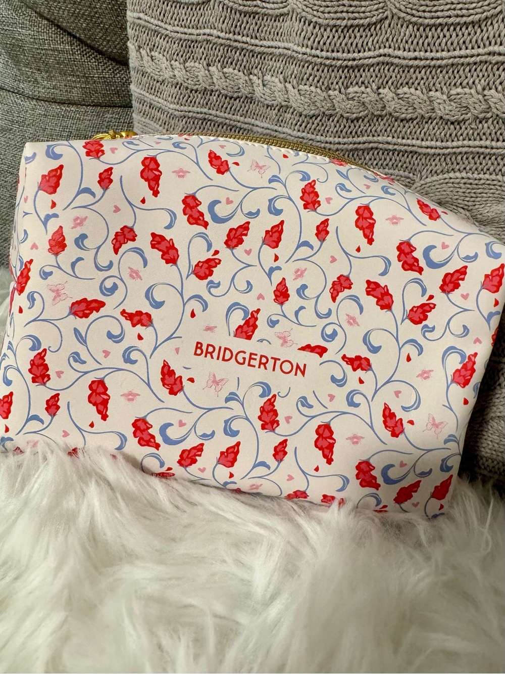 Bridgerton Cosmetic Makeup Bag - NEW